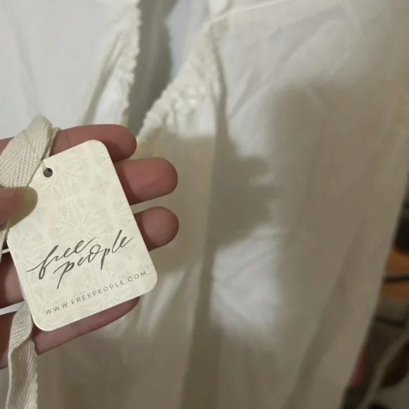 Free People" Find Me Here"  Cream Backless Dress.🥰 New With Tags - Picture 5 of 6